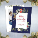 Search for vintage floral christmas cards Bird