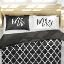 Search for bride groom pillowcases His and hers