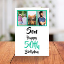 Search for sons 50th birthday cards 50 years old