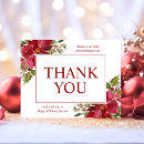 Search for holiday thank you cards Red