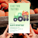 Search for yellow tractor party invitations Green and yellow