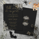 Search for halloweener cards invites Black and white