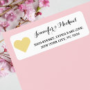 Search for gold hearts return address labels Anniversary