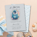 Search for penguin baby boy shower invitations Baby its cold outside