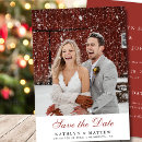 Search for winter wedding save the dates Terracotta