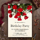 Search for romantic birthday invitations Red