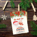 Search for santa birthday invitations Watercolor