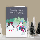 Search for merry christmas penguin postcards Whimsical