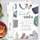Search for secret santa exchange invitations Watercolor