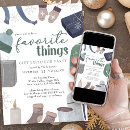 Search for favourite things party invitations Winter