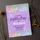 Search for rainbow art party invitations Glitter