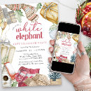Search for white elephant christmas invitations Winter