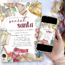 Search for secret santa exchange invitations Watercolor