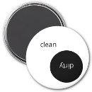 Search for clean dirty dishes sign home living Black and white