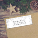 Search for glitter snowflake return address labels Winter