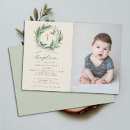 Search for black white photo christening invitations For kids