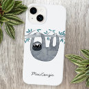 Search for sloth iphone cases Watercolor