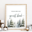 Search for baby shower guest book signs Winter wonderland