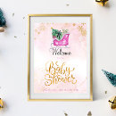 Search for winter wonderland baby shower posters Pink