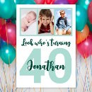 Search for green 40th birthday invitations Script