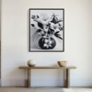 Search for black and white rose drawings posters Floral