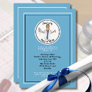 Search for cartoon graduation invitations Blue