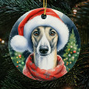 Search for greyhound christmas tree decorations Dog