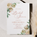 Search for white rose bridal shower invitations Bride