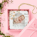 Search for birth flower christmas tree decorations Floral