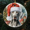 Search for weimaraner christmas tree decorations Dog