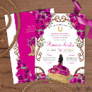 Search for fuchsia quinceanera invitations Roses