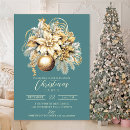 Search for teal christmas invitations Watercolor