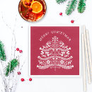 Search for scandinavian christmas napkins Red