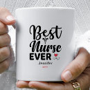 Search for best nurse ever mugs Stethoscope