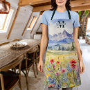 Search for mountain flower aprons Floral