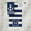 Search for monogrammed boat towels Elegant stylish modern
