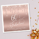 Search for 60th birthday napkins Glitter