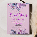 Search for grapes bridal shower invitations Purple