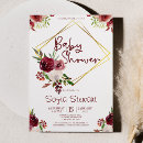 Search for gold frame baby shower invitations Elegant