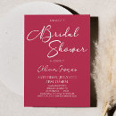 Search for magenta bridal shower invitations Bride to be