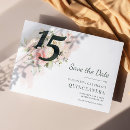 Search for 15th birthday save the dates Floral