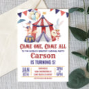 Search for circus animal birthday invitations Party