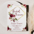 Search for gold frame bridal shower invitations Elegant