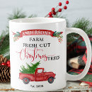 Search for antique truck mugs Red and green