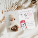 Search for reindeer birthday invitations Polar bear