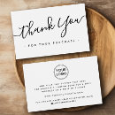 Search for appreciation business cards Black and white