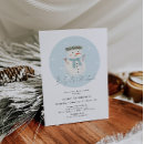 Search for a snowman with baby shower invitations Baby its cold outside