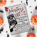 Search for red splatter invitations Bloody