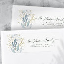 Search for gold leaves return address labels Simple