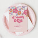 Search for bright 1st birthday invitations Pink